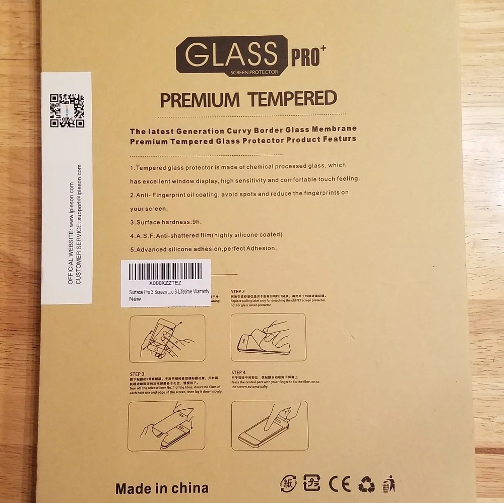 Pleson Surface Pro 3 Glass Screen Protector NWT